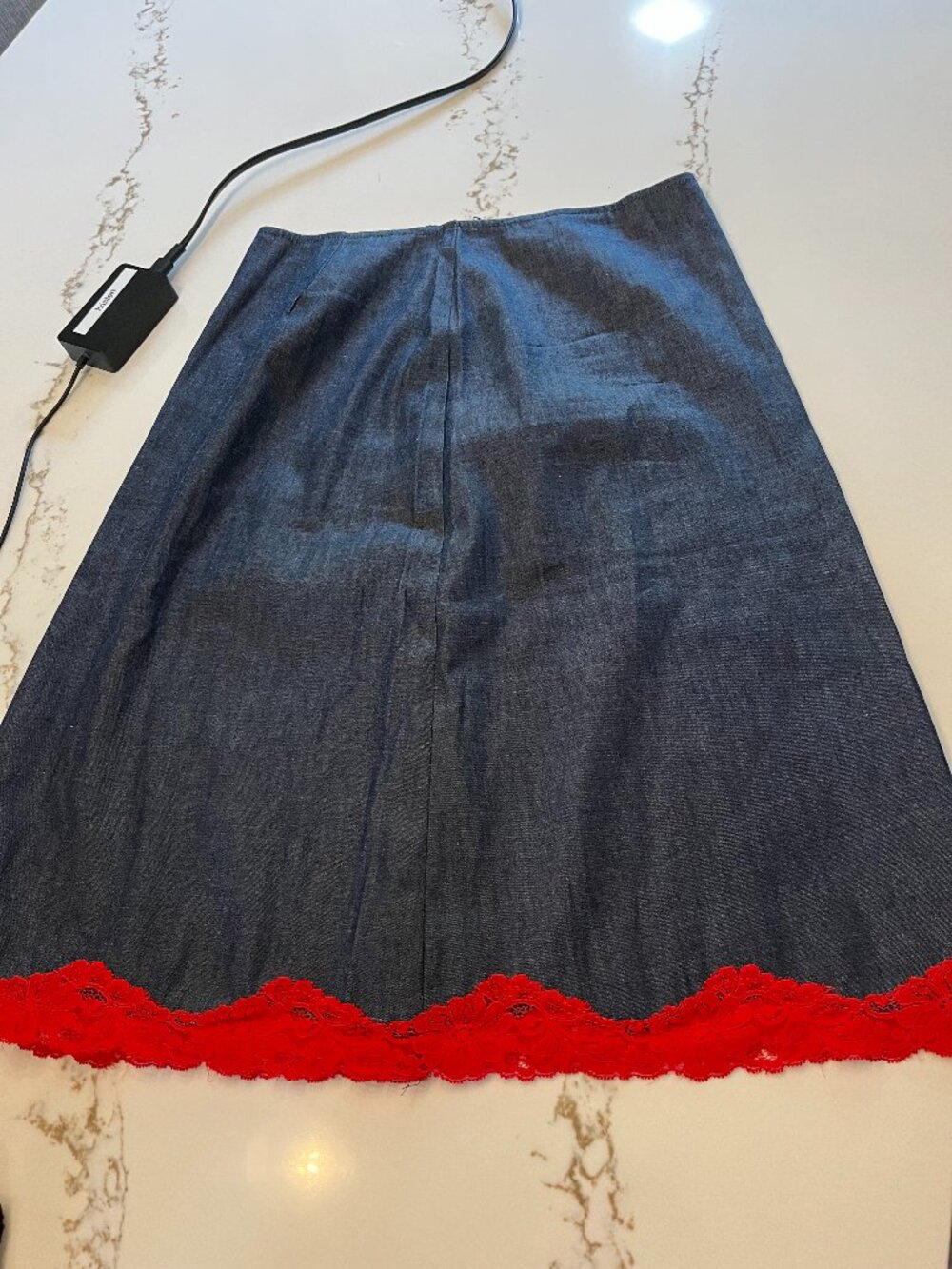 Vintage Betsey Johnson Denim Skirt, Size Medium
